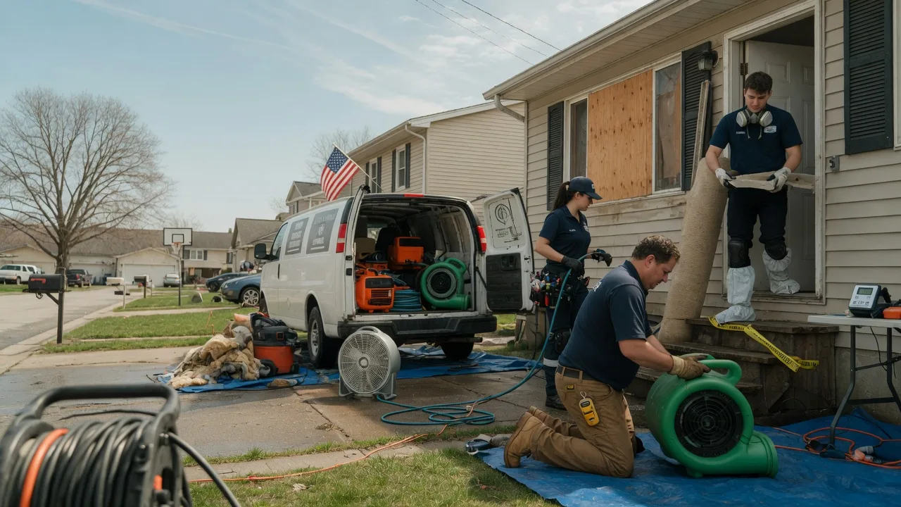 Water Damage Restoration in Sparland, IL near me